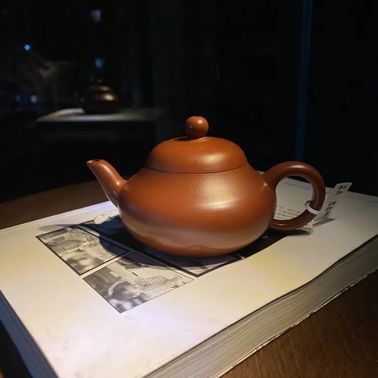 【章景熙·矮梨】原矿朱泥梨形壶单枞岩茶利器全手茶壶茶具小容量