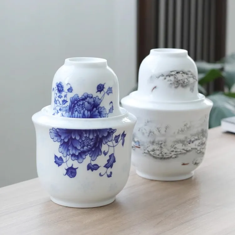 温酒器陶瓷家用黄酒温酒壶热酒二两烫酒壶白酒中式复古烫酒具