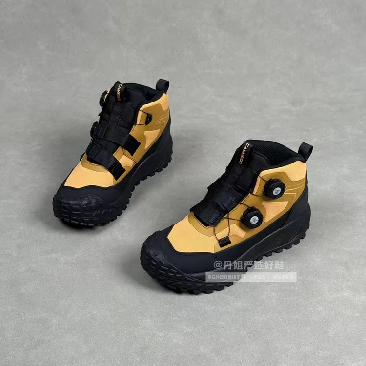 出口德国高端双纽扣加绒保暖防泼水防滑耐磨户外徒步登山鞋棉鞋男