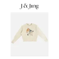 J&Jing-「金发小女孩」-不加绒！小女孩高克重毛圈显瘦卫衣MD4234