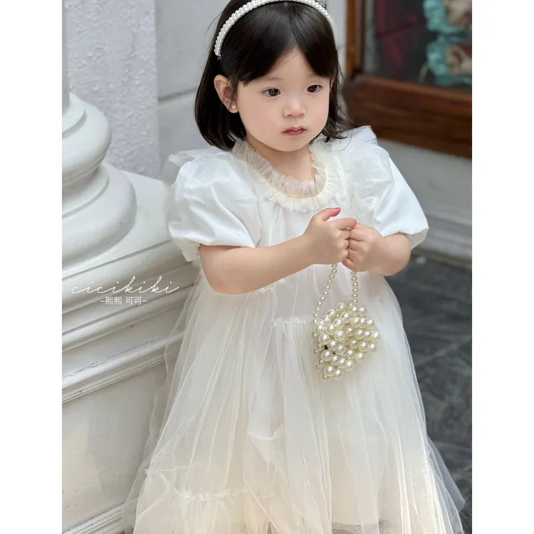 【澳白】2025新款儿童夏季女孩纱裙童装连衣裙 熙熙可可LYQ2502