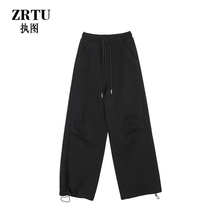 ZRTU/执图2025新款女装休闲裤松高街宽松百搭长裤ZR1688