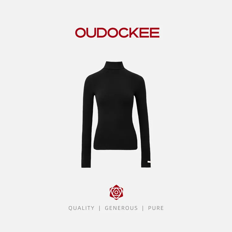 OUDOCKEE 鸥鸥【保温打底】秋季新款高领针织衫简约舒适 SACX679T