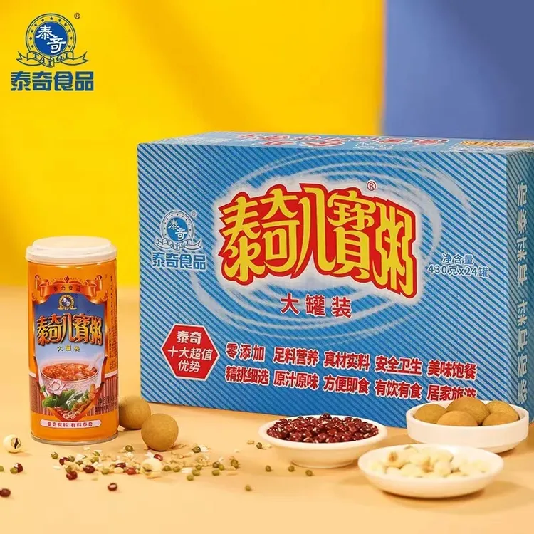 泰奇八宝粥原味430g*24大罐宿舍速食早餐八宝粥