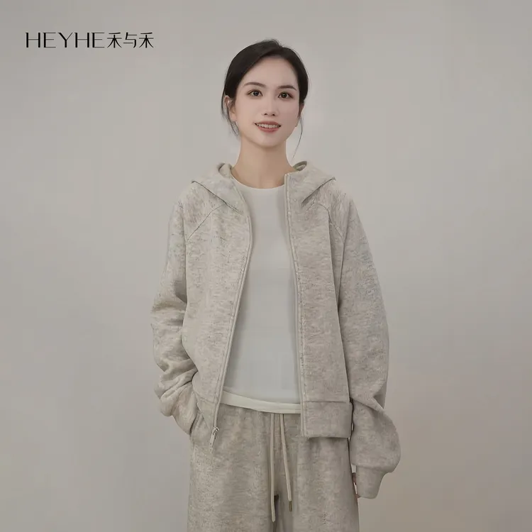小禾【拥抱开衫】温暖羊毛混纺亲肤加厚加绒慵懒软糯宽松休闲开衫