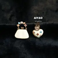 合金耳饰 【AIYAO】中古包包耳钉A24