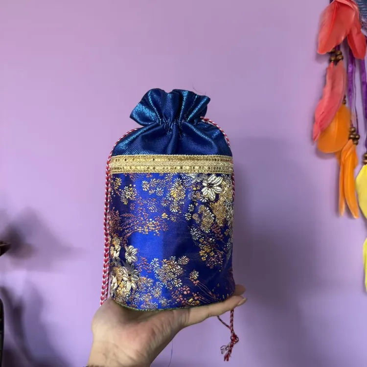 纯手工民族束口拉绳布袋