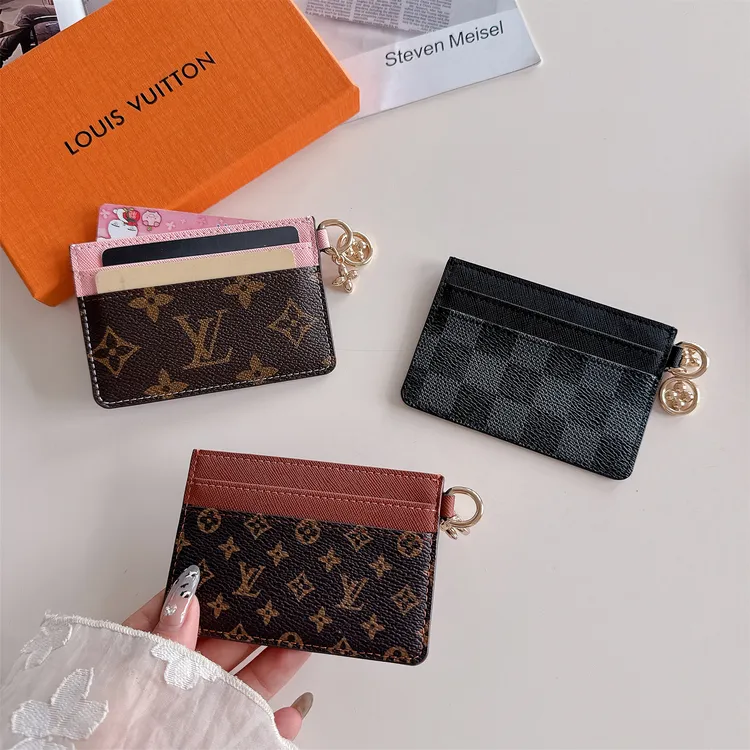 新款拼色插卡磁吸轻薄卡夹包手机壳网红GG老花L家强磁吸卡包奢华