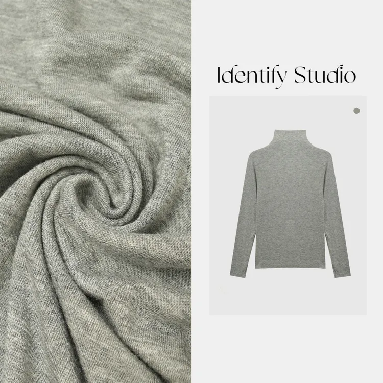 IDENTIFY冬季时尚休闲高领花色山羊绒打底衫25AWG112950