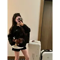 徐秋阳  小狗翻领毛衣 秋季新款百搭时尚休闲显瘦显白毛衣YM383