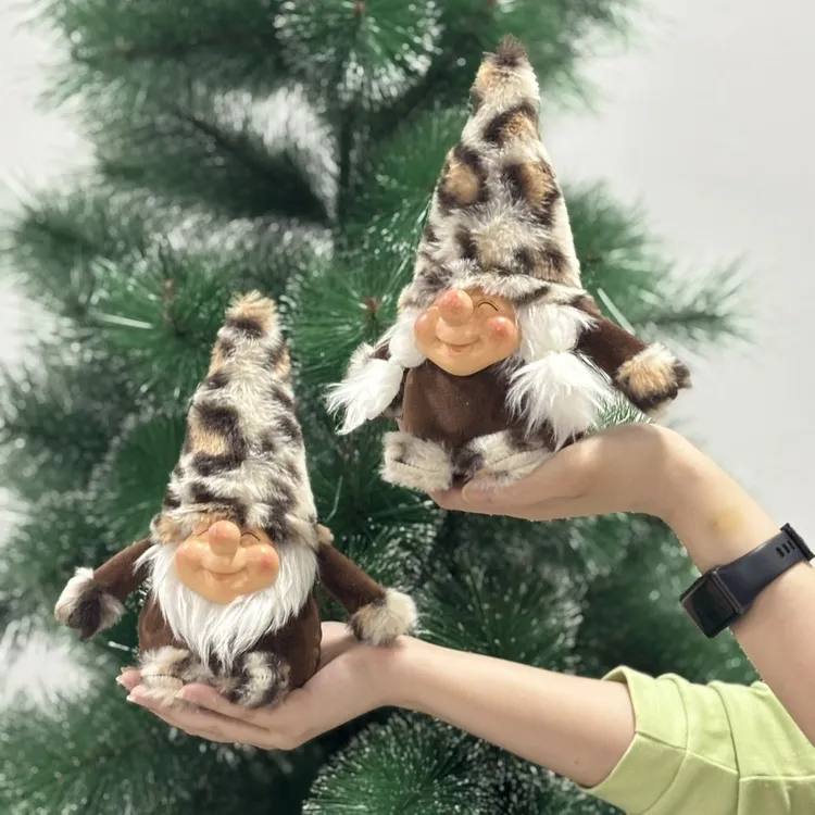  洛恒优品新品现货豹纹可爱家居车载办公室宿舍客厅摆件小地精