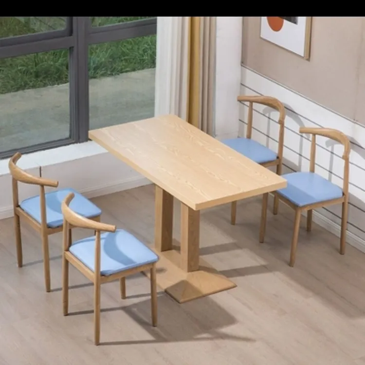 快餐桌椅小吃面馆饭店烧烤奶茶甜品咖啡厅桌椅餐饮商用经济型组合