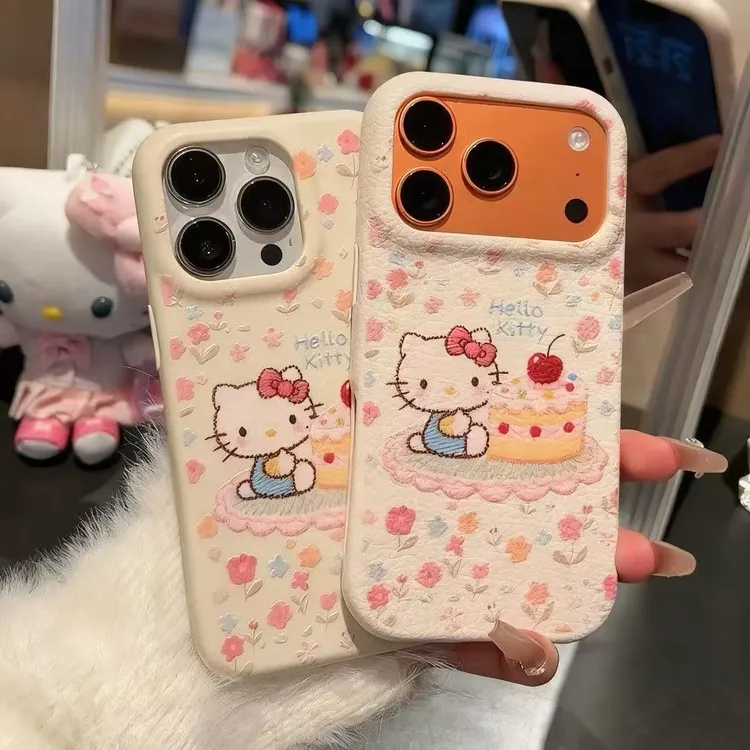 油画KT适用苹果17手机壳13/14ProMax卡通iPhone16/INS风17P