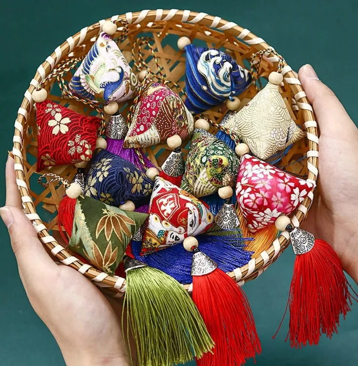 【拍一发五】香包艾草粽子香囊挂件风然包手工缝制随身包摆件