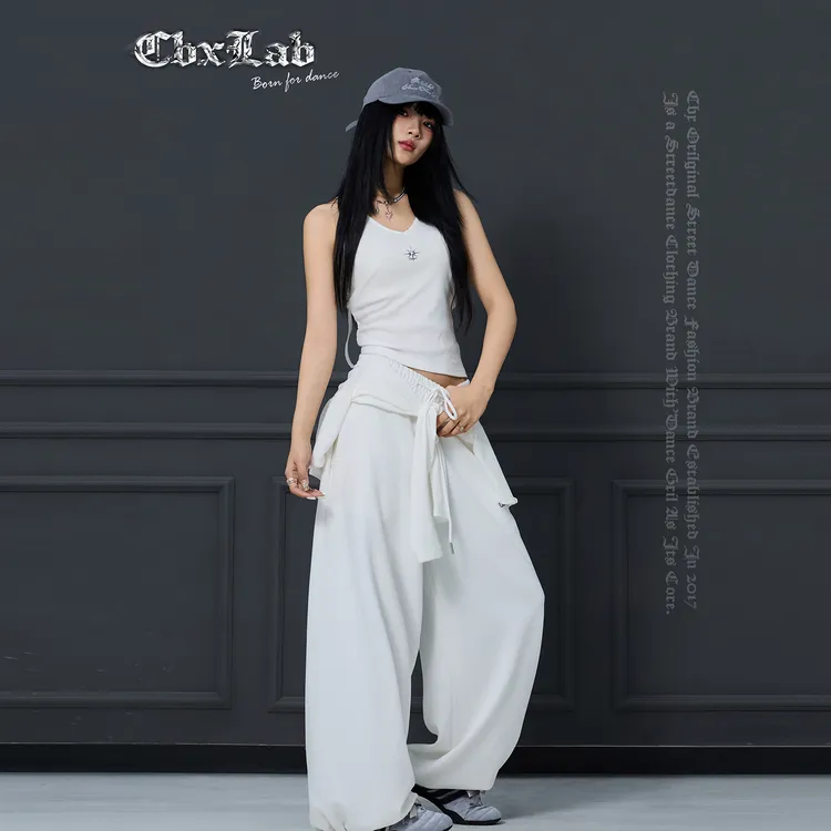 【达人专属】CBXLAB街舞潮牌扎染吊带辣妹背心秋季百搭打底韩版甜酷