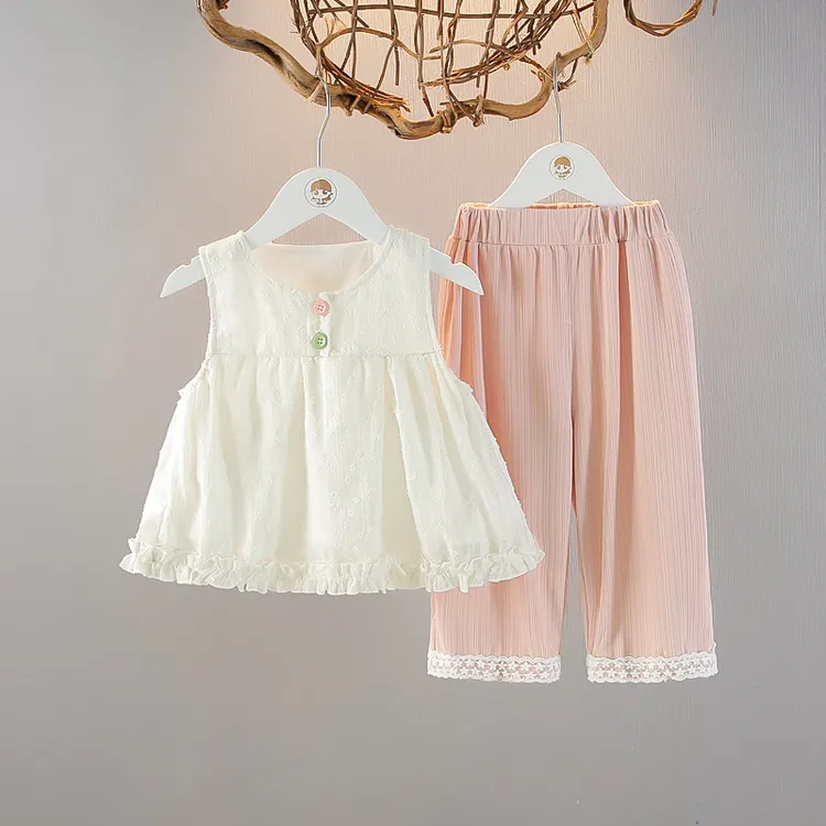 【5.2万人收藏】女童夏装洋气薄款裙两件套夏季新款女宝宝背心裙中