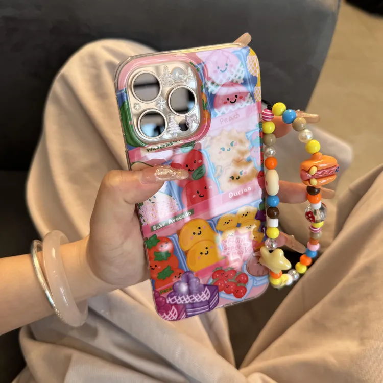 水果货架插画适用苹果手机壳华为vivo小米荣耀oppo红米新款全包软