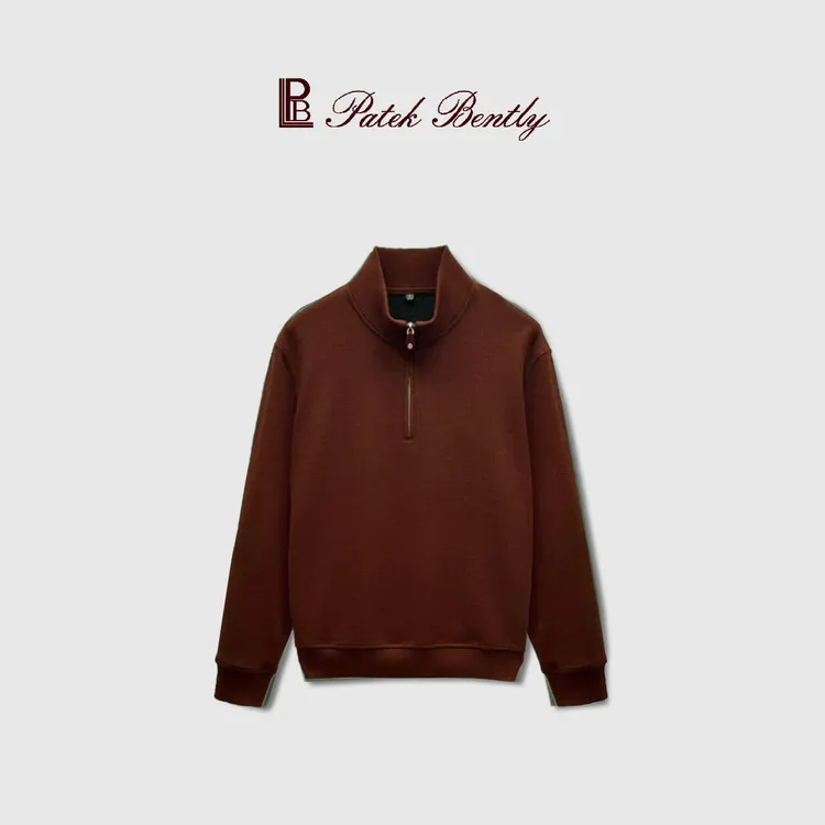 PEE-意式【羊毛立领卫衣】可机洗羊毛秋冬百搭男士半拉链卫衣长袖