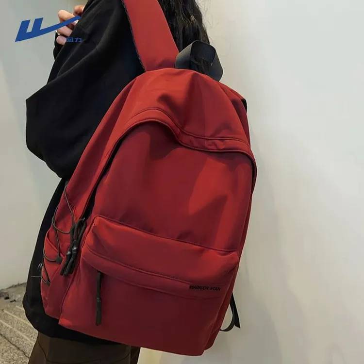 回力双肩包女简约休闲大容量轻便通勤出游背包初中高中学生书包男