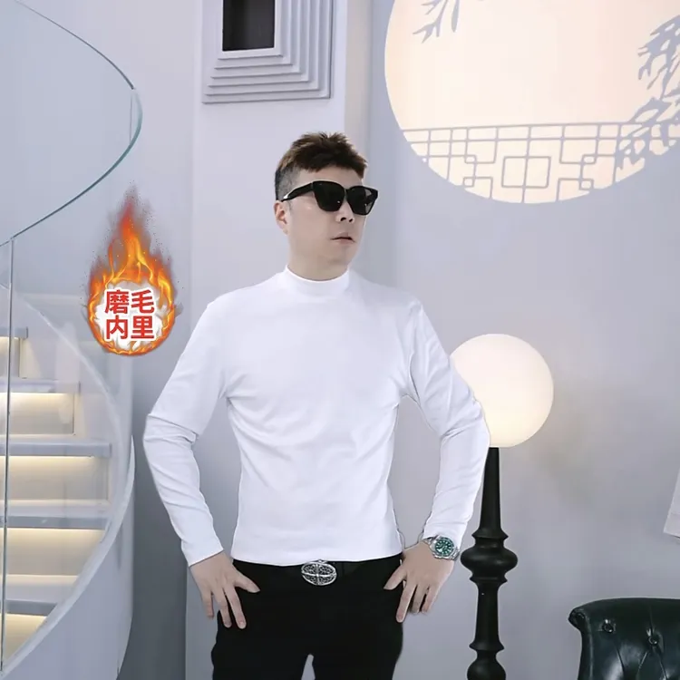 FAERLFY-法国奢品 法式优雅A级净版中领半高领常规款高领长袖W139