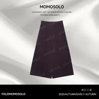  •秋•田2025秋冬束皙100%长绒棉坑条灯芯绒休闲百搭阔腿裤258973