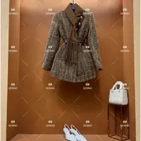 秋冬气质小香风时尚设计师中长款羽绒服 QD-2025327