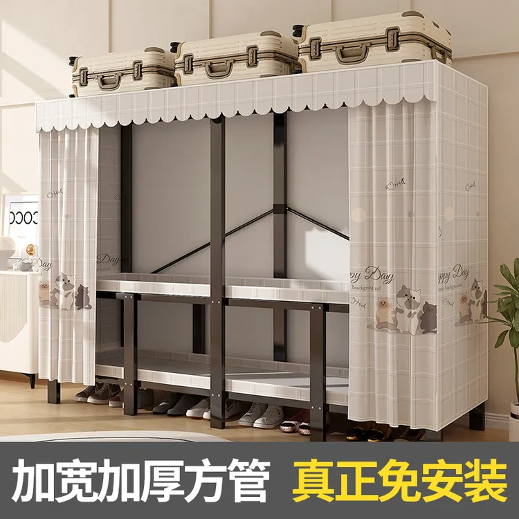 新款2025可折叠免安装衣柜家用卧室简易布衣柜出租房儿童衣柜