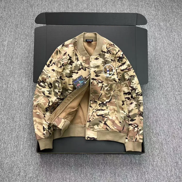 美式空军飞行服 男士防风防泼水加厚棒球服战术夹克外套