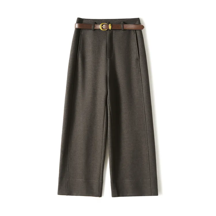 SEPT CHIC  W超火爆款显瘦羊毛小个子九分直筒裤S82366KBSVL