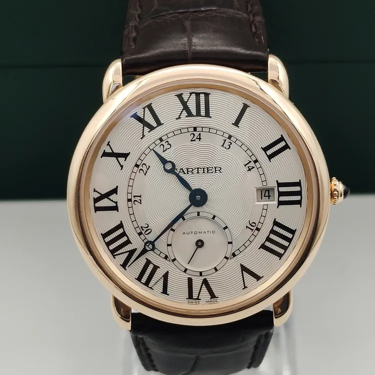 99新 Cartier/卡地亚 伦敦W6801005/自动机械/表径40mm/玫瑰金/单