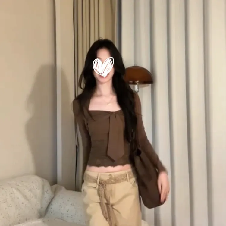 梦优莱加绒蕾丝拼接假两件长袖上衣秋冬新款加厚内搭女打底衫T恤