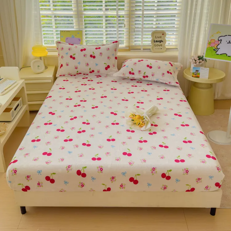 秋冬加厚牛奶绒床笠防滑坑静电防尘单人床罩床垫保护套新款