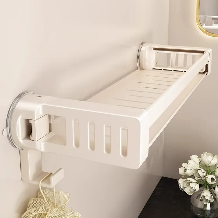 优勤吸盘置物架浴室卫生间洗漱台收纳架免打孔壁挂式厕所墙上架子