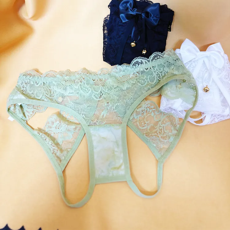性感镂空内裤女蕾丝透气薄款纯欲火辣迷人甜美可爱低腰少女三角裤