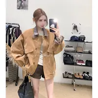 【 机车女孩】 拼领自留外套