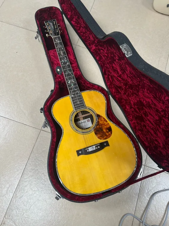 高端特价微瑕 加百列民谣吉他40寸巴玫98