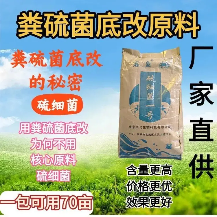硫细菌1号粪硫菌底改原料二铵分解残饵粪便硫化氢死藻防螃蟹上岸