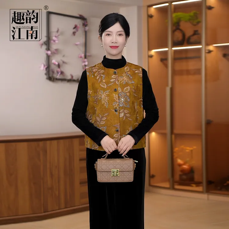 趣韵江南中老年时尚新款休闲风时尚套装
