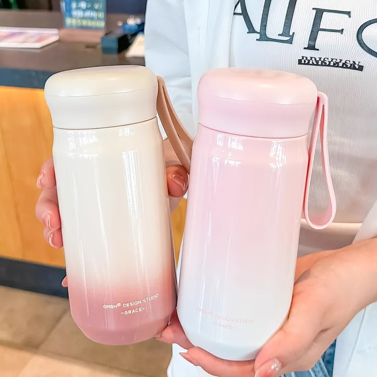 水杯女生高颜值保温杯316不锈钢小巧便携茶水分离办公室泡茶杯子