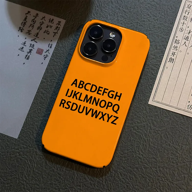 英文字母适用苹果16promax菲林手机壳iPhone15/14创意卡通硬12/11