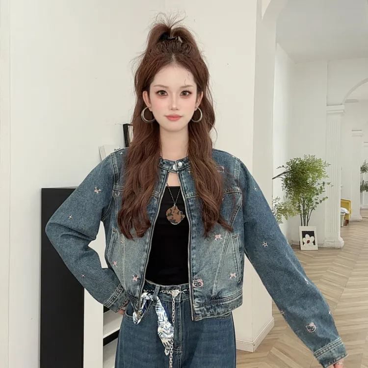 IEF/爱依服2025韩版复古ins新款秋季牛仔外套