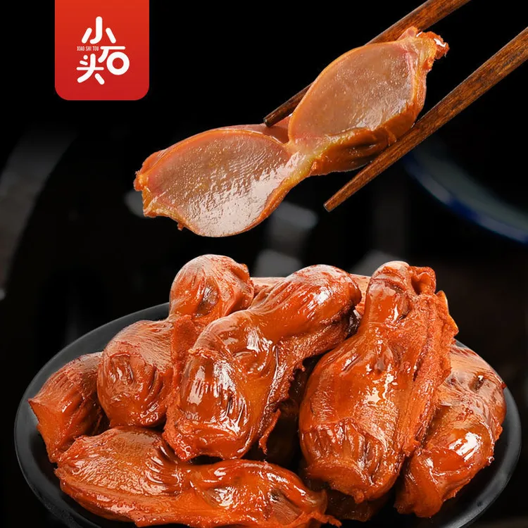 小石头卤味香辣鸭肫独立小包装酱香熟食鸭胗鸭肚网红休闲肉类零食