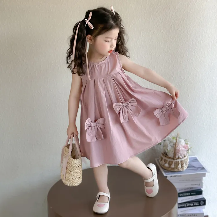 女童连衣裙夏季2025新款洋气时髦小女孩宝宝休闲儿童夏装公主裙子