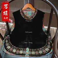 双面穿【敦煌赋】秋季新款国风丝绒刺绣马夹女装新中式坎肩马甲女