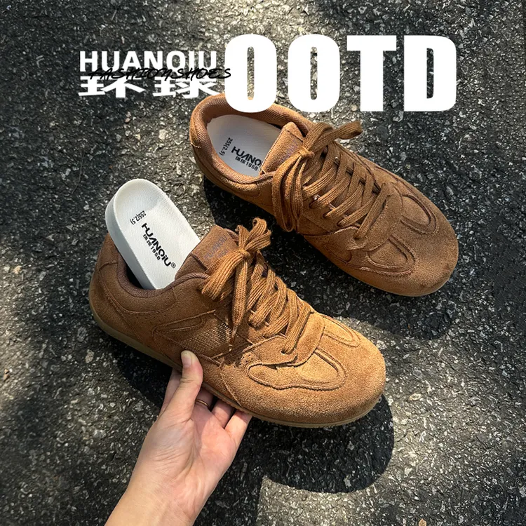 HUANQIU/环球复古美式内增高赛车鞋男2026爆款时尚潮流休闲板鞋子商品图