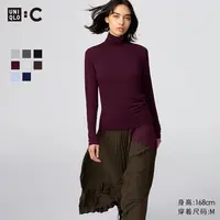 优衣库合作款/女装HEATTECH混纺高领T恤/长袖保暖衣478954