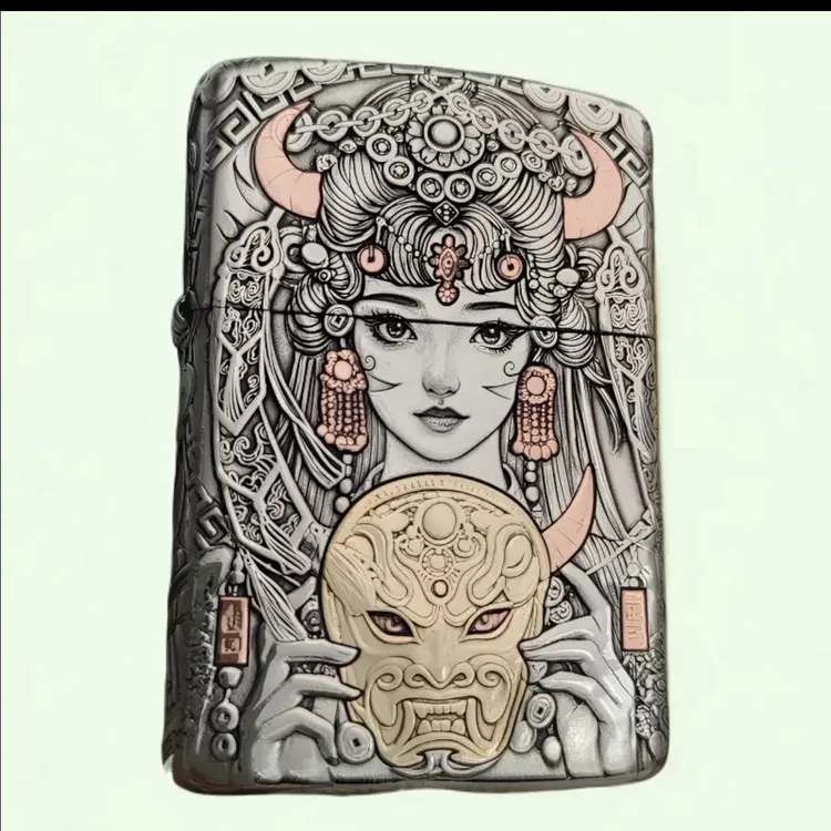 佐罗【扎基拉姆】五面镶嵌二代盔甲防风经典款礼物送礼打火机创意