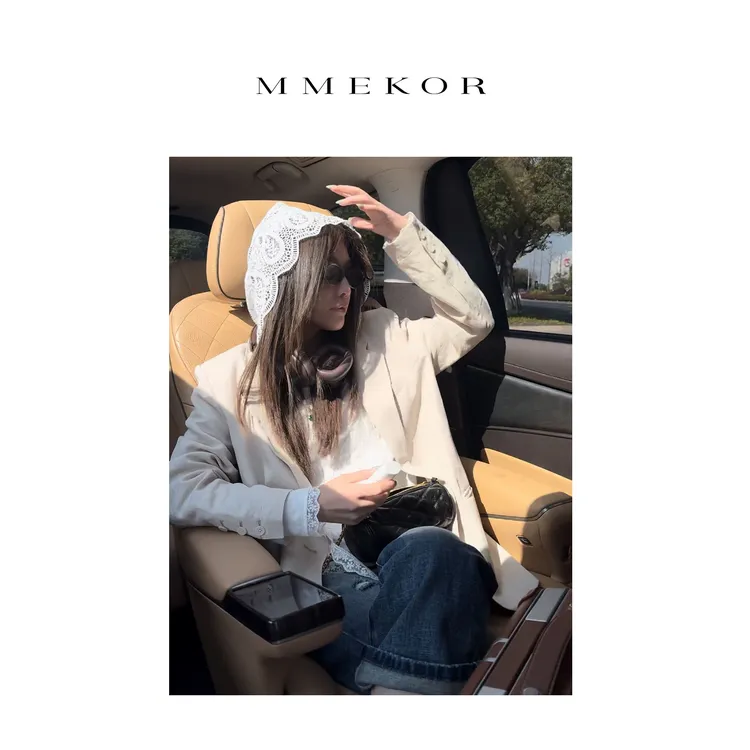 MMEKOR“雅致香松”外套 2025新款职场不费力时髦上衣 89369