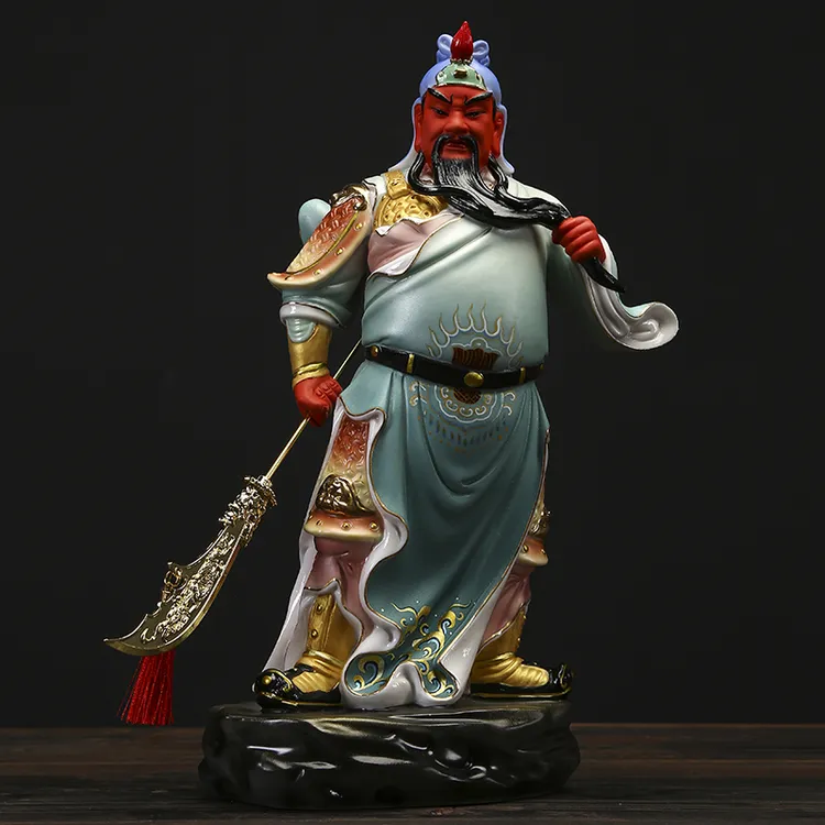 慈源堂陶瓷关公摆件武财神供奉佛像招财家居客厅办公室关二爷神像