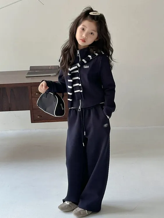 现货亲子装【长袖套装】郝叔童品秋季新款2025时尚针织套装潮HP5322